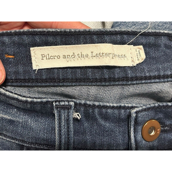 Anthropologie Pilcro And The Letterpress Jeans High Rise Women’s Size 27 Stretch - Picture 3 of 11